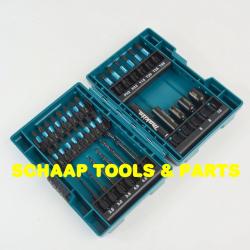 Bit - Slagschroefbitset met boren en doppen 33-delig Impact Black in kunststof cassette | B-66896